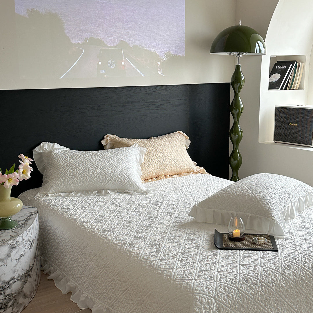 Quilted Cotton Bedspread Set