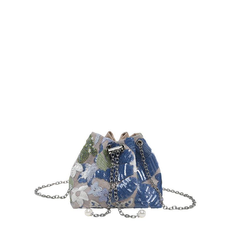 WoStylish Sequin Drawstring Clutch Purse Stornfield