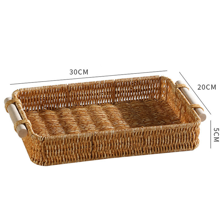 Handwoven Decorative Serving Tray Stornfield