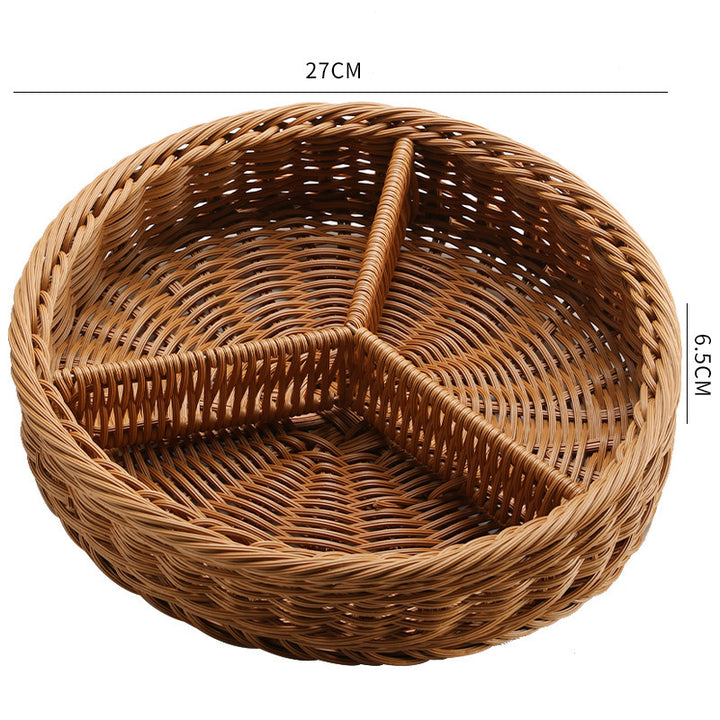 Multi-Sectional Woven Storage Basket Stornfield