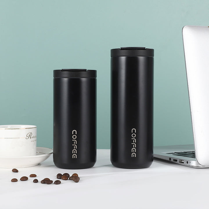 Women's insulated stainless steel coffee mug with elegant design and non-slip bottom Stornfield