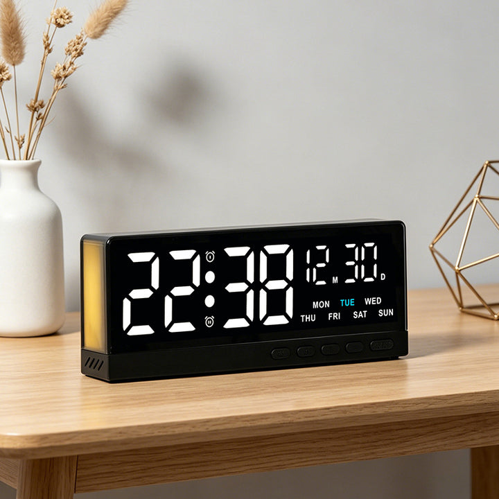 Digital radio alarm clock with large LED display and multifunctional settings Stornfield