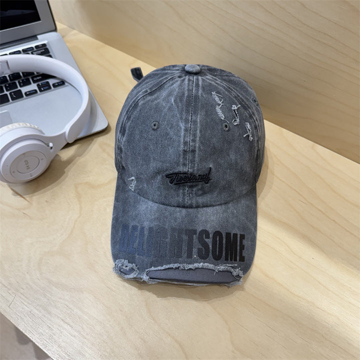 Men's Distressed Casual Cotton Cap Stornfield