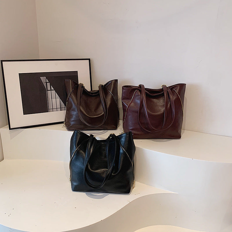 Elegant Faux Leather Tote Bag Stornfield