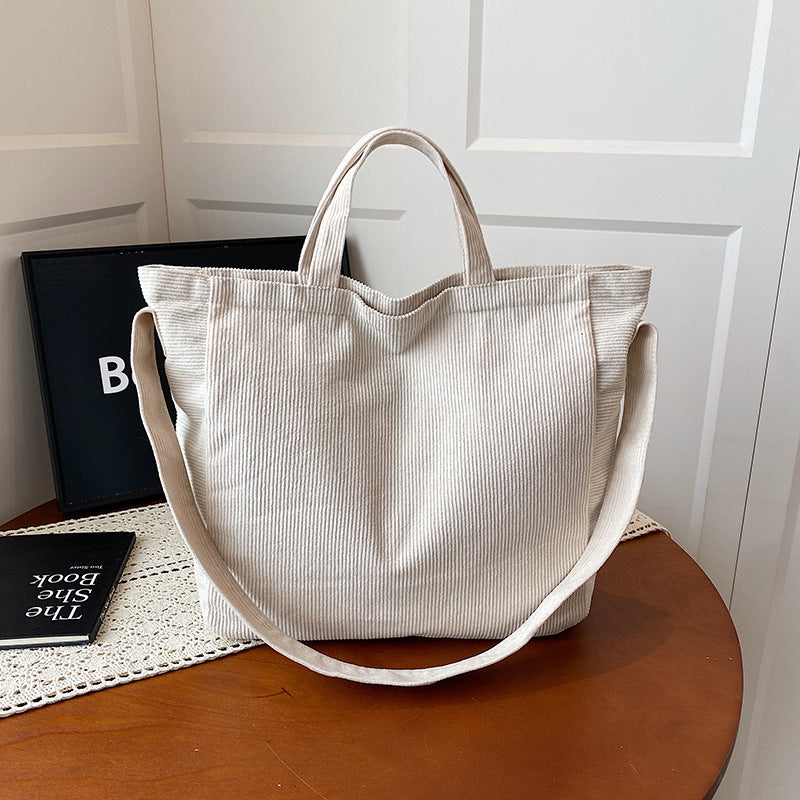 WoSoft Corduroy Tote Bag Stornfield