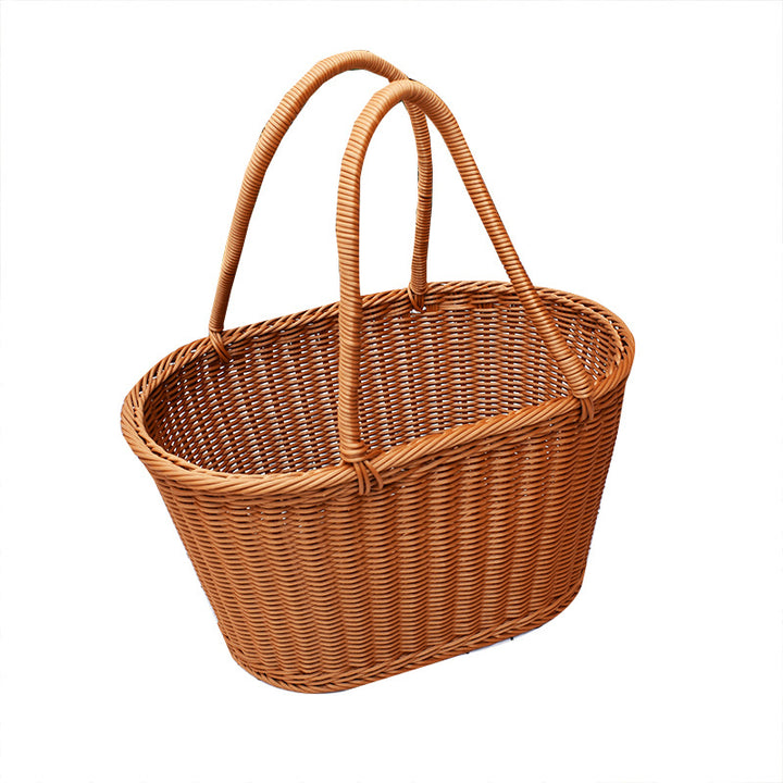 Stylish Handwoven Storage Basket with Twin Handles Stornfield