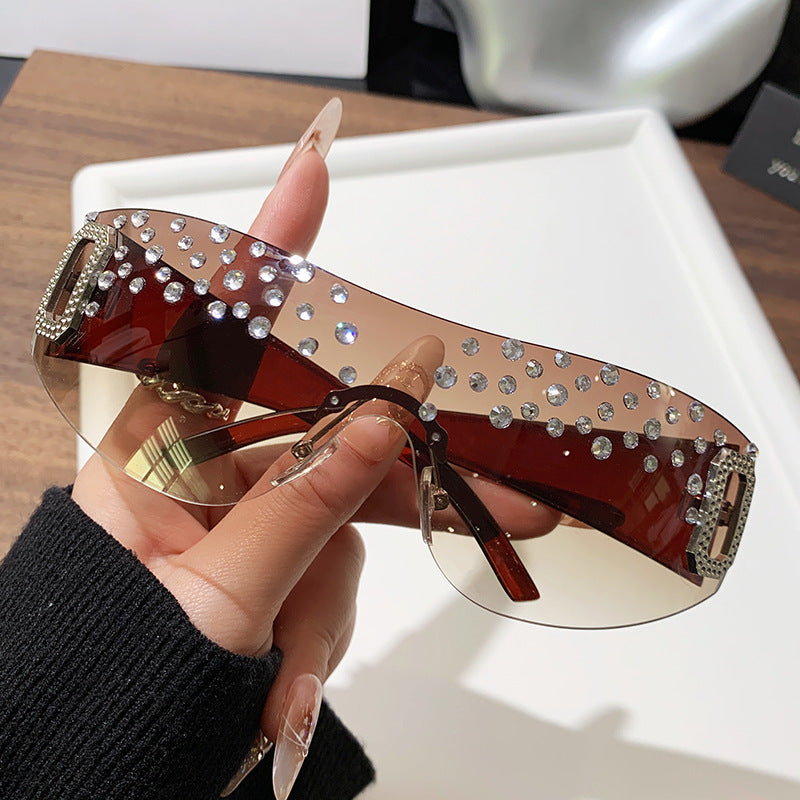 Women's Glamorous Sunglasses with Glitter Accents Stornfield