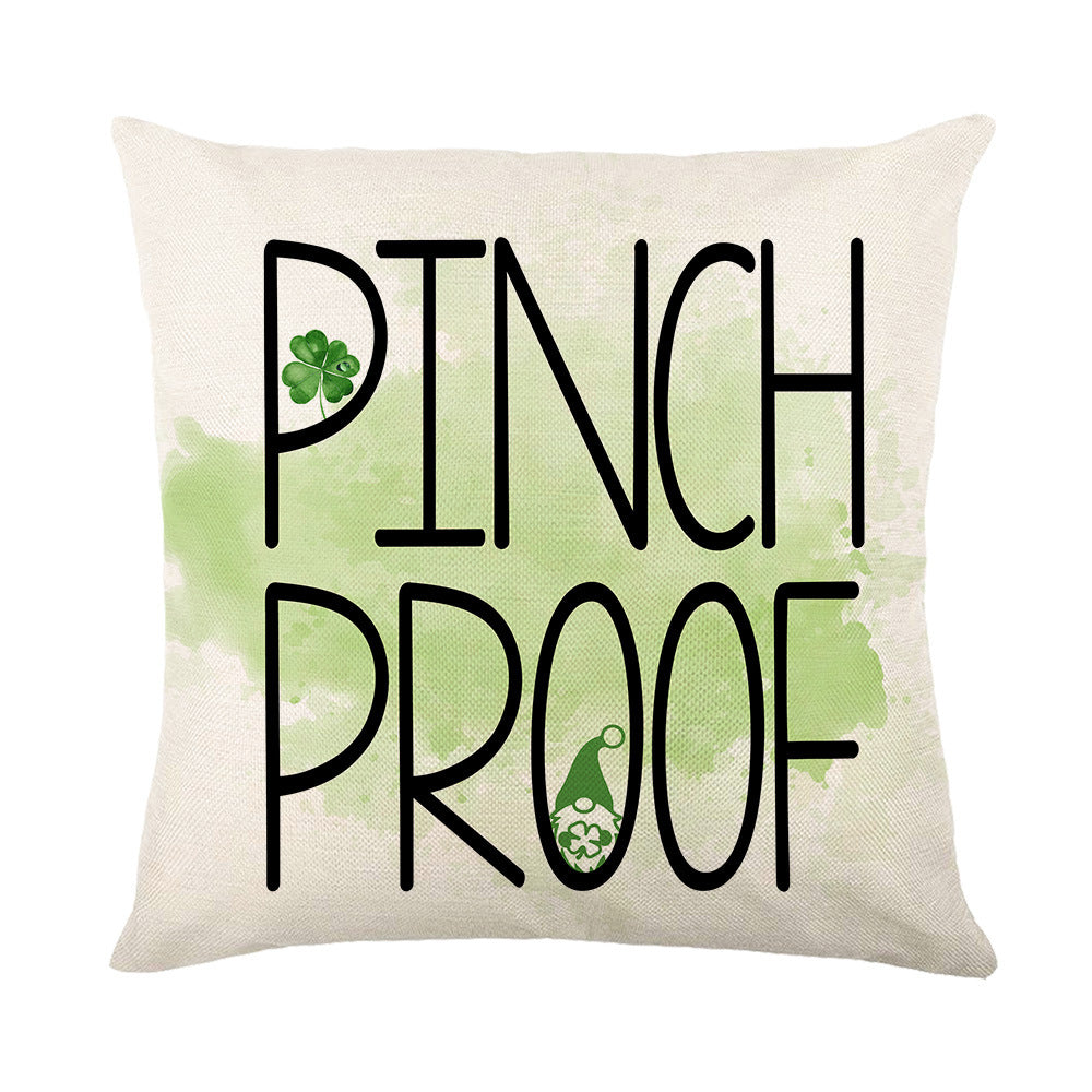 Square Decorative Plaid Linen Cushion Cover