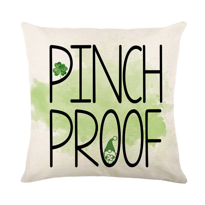 Square Decorative Plaid Linen Cushion Cover
