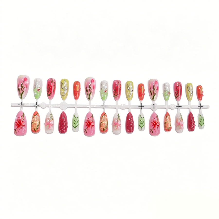 Artistic Floral Design Nail Set Stornfield