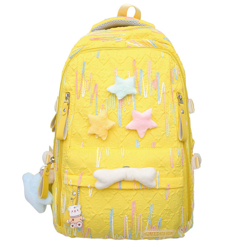 Playful Character Embellished Backpack Stornfield