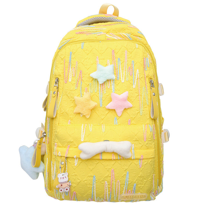 Playful Character Embellished Backpack Stornfield