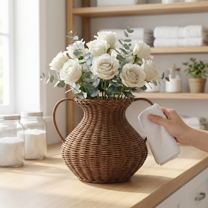 Handwoven decoration bouquet holder Stornfield