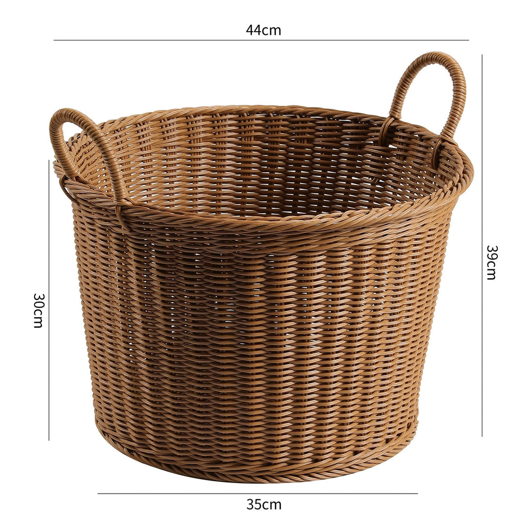 Handwoven Decorative Storage Basket with Ergonomic Handles Stornfield