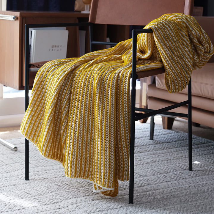 Stylish Knitted Throw Blanket