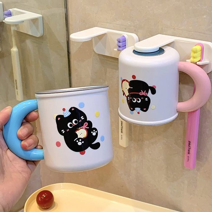 Wall cup holder with creative animal motif Stornfield