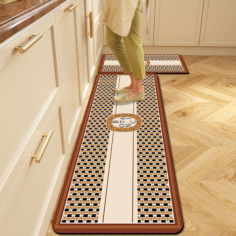 Floral Pattern Kitchen Comfort Mat