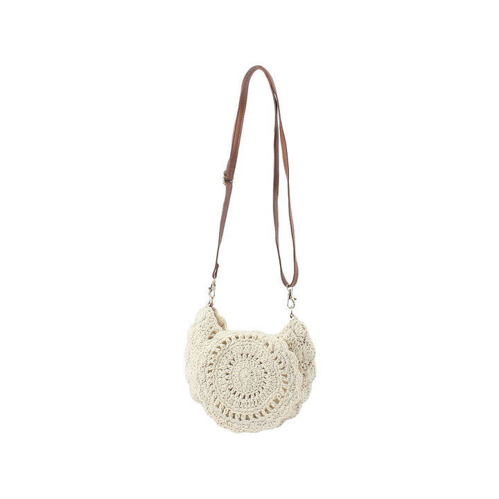 Handcrafted shoulder bag with unique crochet pattern Stornfield