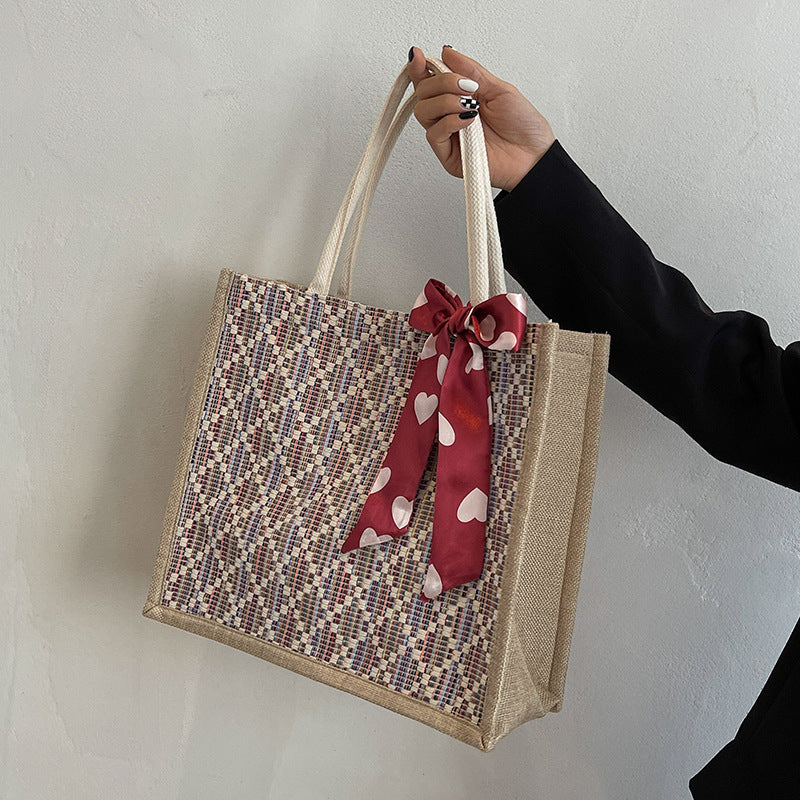 Decorative Quilted Tote Bag