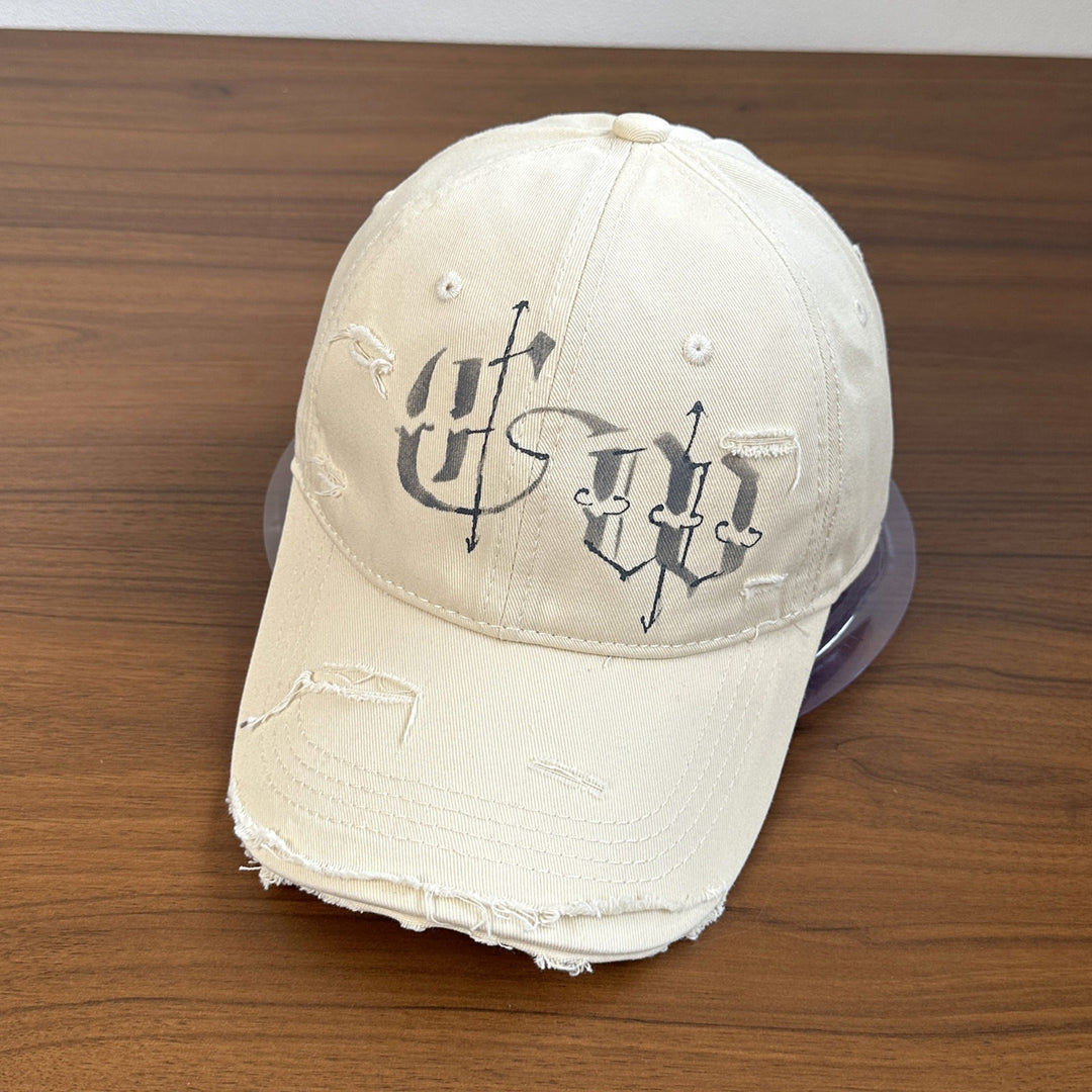 Men's Distressed Graphic Embroidered Cap Stornfield