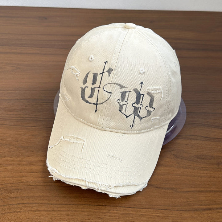 Men's Distressed Graphic Embroidered Cap Stornfield