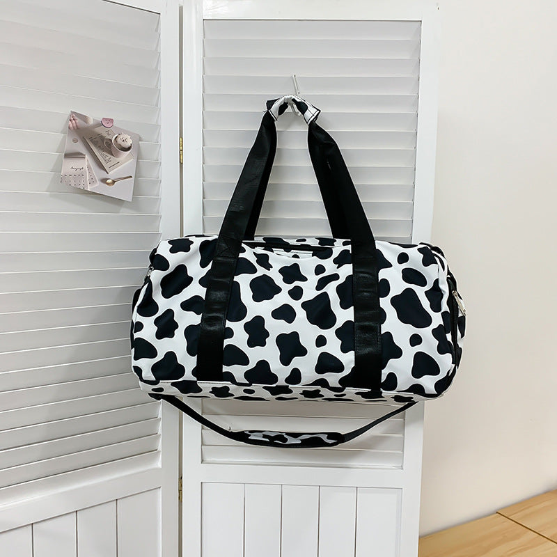 Fashionable Zebra Patterned Gym Duffle Bag Stornfield