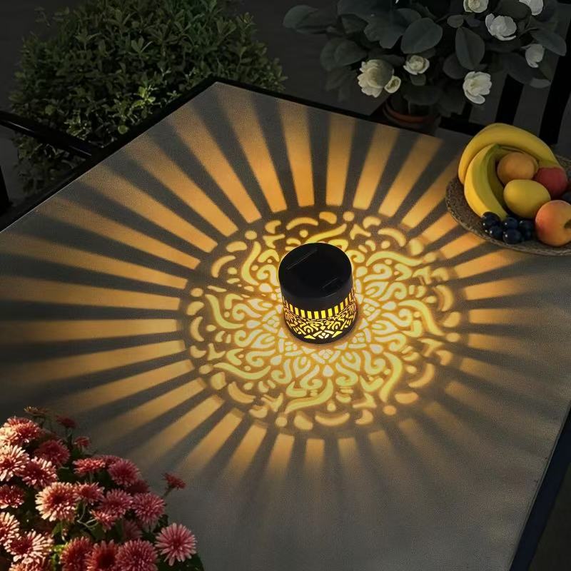 Decorative Solar Wall Lantern With Moroccan Cutout Projection Metal Outdoor Sconce Pair Stornfield