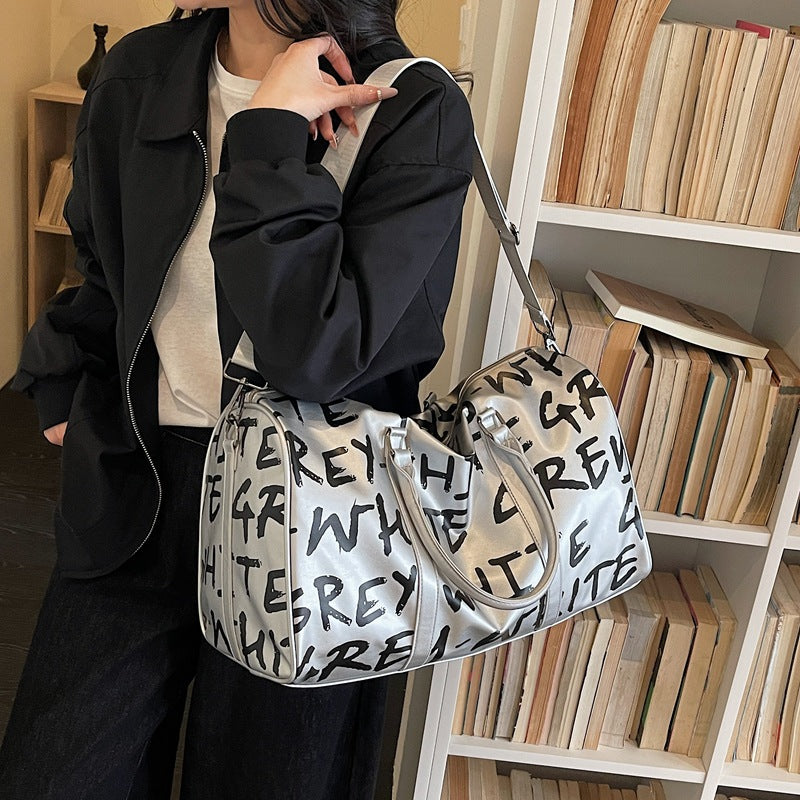 Stylish Graphic Print Duffle Bag Stornfield