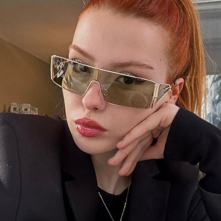 Women geometric sunglasses with futuristic design and durable frame Stornfield