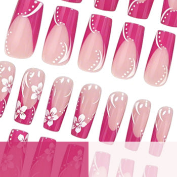 Floral Long-Lasting Acrylic Nail Enhancements Stornfield