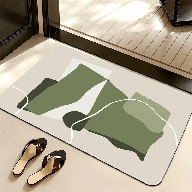 Abstract Pattern Non-Slip Bath Mat Stornfield