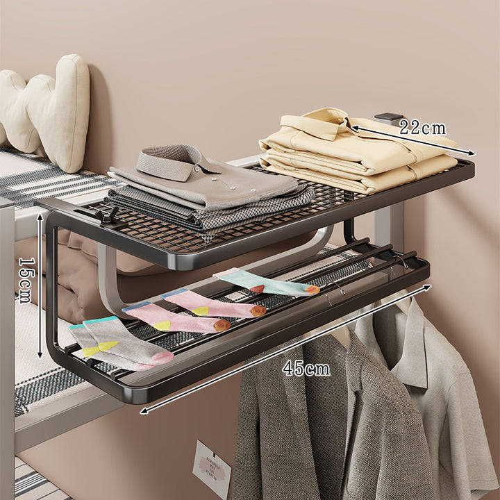 Over-Rail Bed Frame Zigzag Multi-Hanger Clothes Organizer