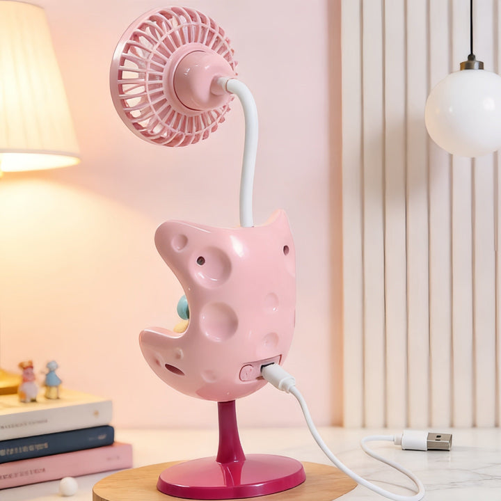 Women's Portable Mini Fan with Fun Bear Design Stornfield