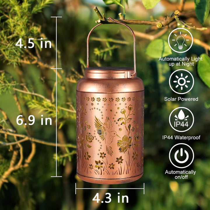 Intricate Metal Shadow Projection Table Lamp With Rechargeable LED Stornfield