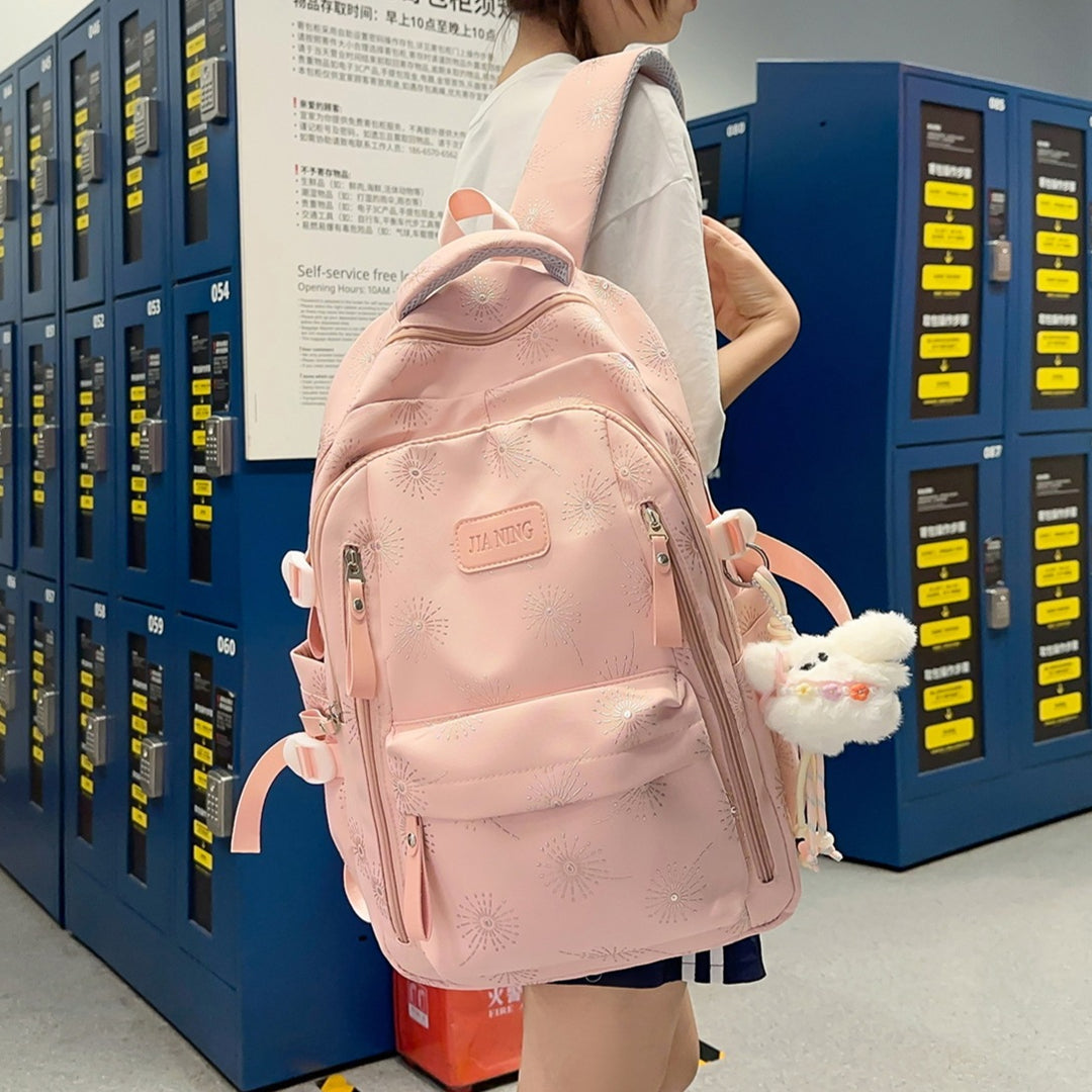 Floral-Printed Backpack with Adjustable Straps Stornfield