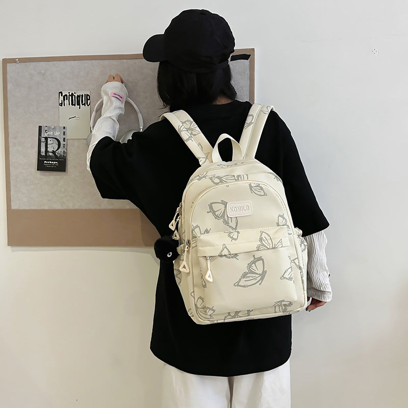 Stylish Butterfly Print Backpack Stornfield