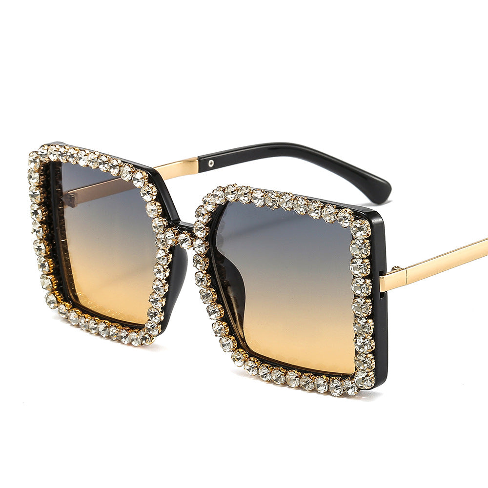 Ladies glamorous sunglasses with square frame Stornfield