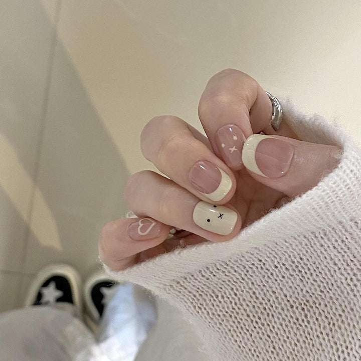 Art Nail Set with Creative Animal and Heart Design Stornfield