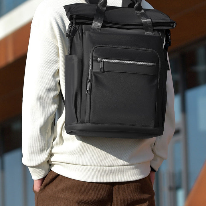 High-Capacity Waterproof Roll-Top Backpack Stornfield