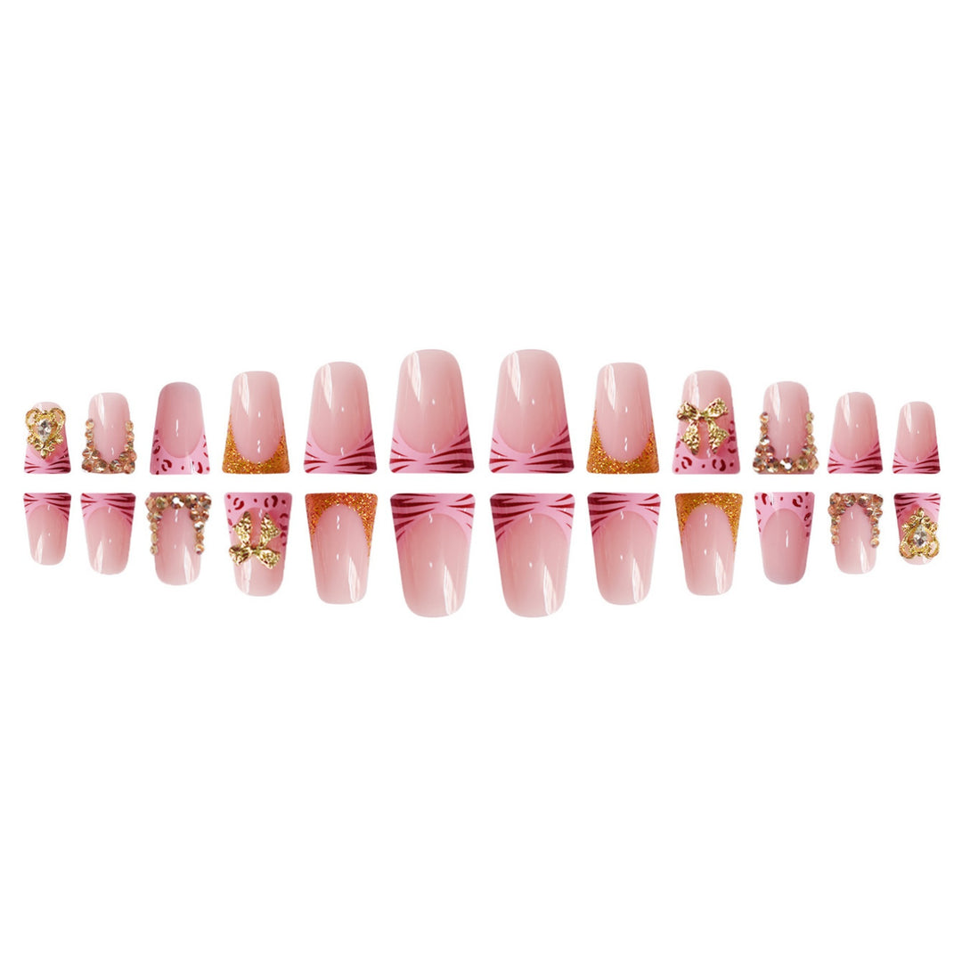 Decorative Gem-Embellished Press-On Nail Extensions Stornfield