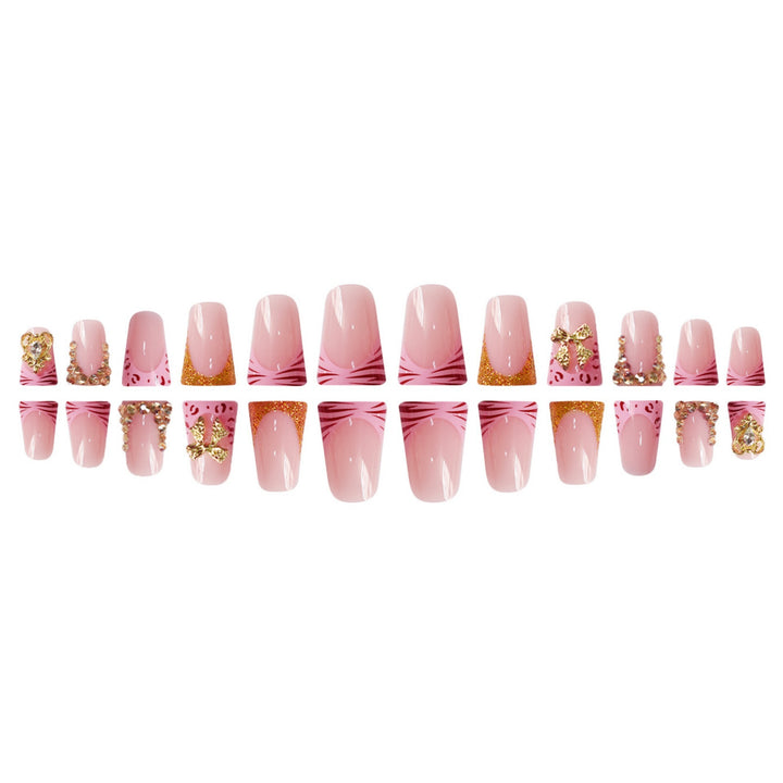 Decorative Gem-Embellished Press-On Nail Extensions Stornfield