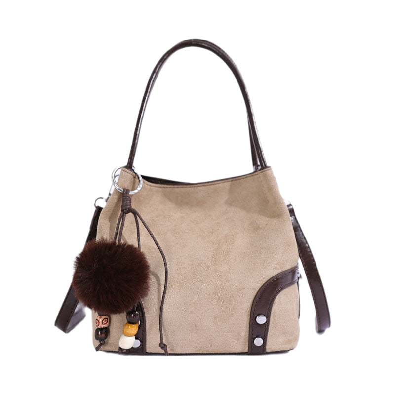 Suede Craft Handbag