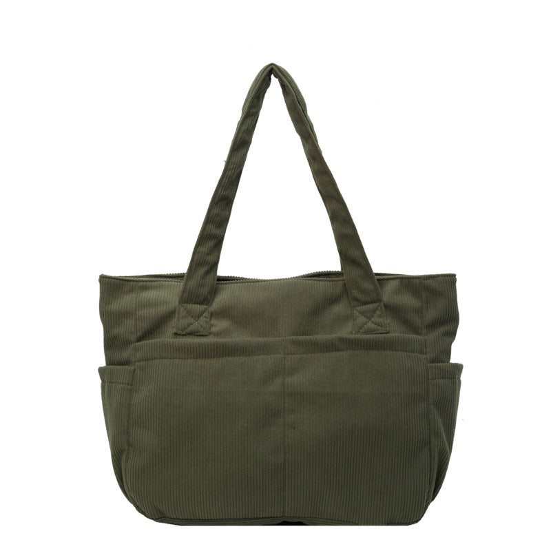 Multifunctional shoulder bag with large outer pockets Stornfield