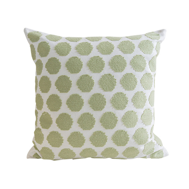 Square cushion cover with embroidered sheep motifs made of cotton blend Stornfield