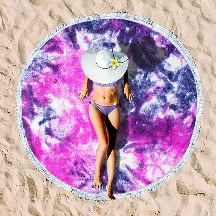 Rundstrand towel with unique sunset design Stornfield