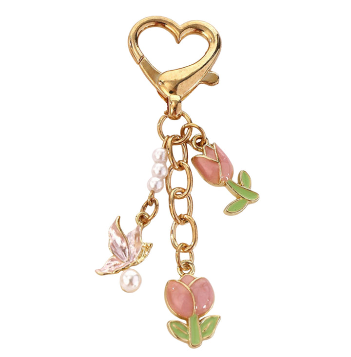 Playful keychain in rose design Stornfield