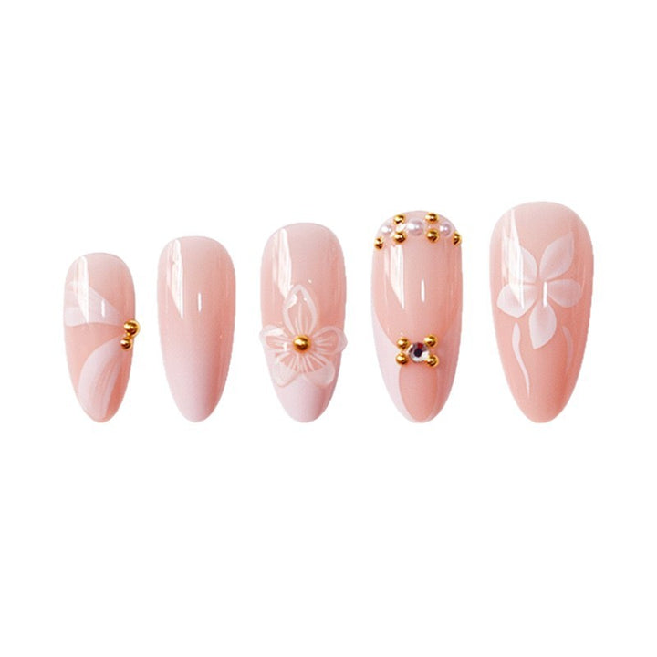 Floral 3D Decorative Press-On Nails Stornfield