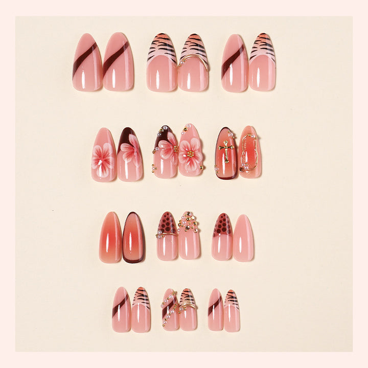Floral Articulate Press-On Nail Set Stornfield