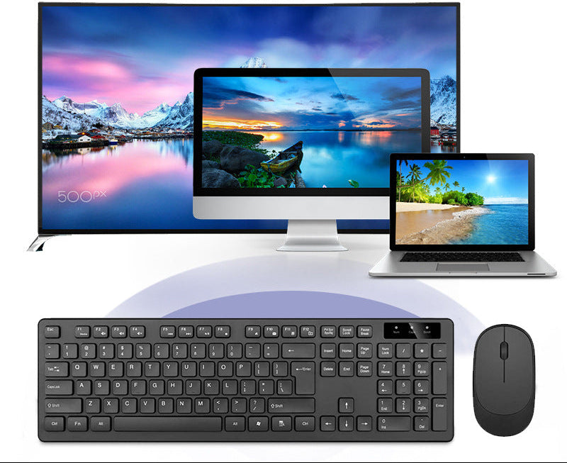 Wireless Slim-Profile Keyboard and Mouse Set Stornfield