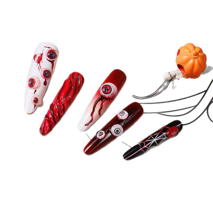 Creative Halloween-Themed Press-On Nail Set Stornfield